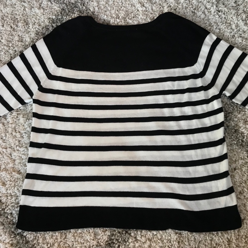 Zara Knit Striped Sweater L - Picture 4 of 5
